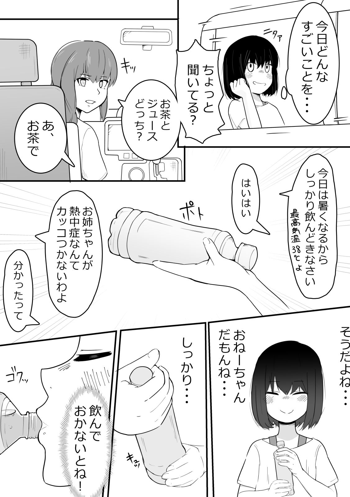 かなみのおしがま 車の中でおねーちゃんが大ピンチな話 5枚目